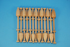 12 Belgian Dutch Mechlin Flanders Style Lace Bobbins For Lacemaking