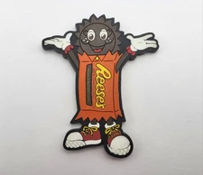 Vintage Reese's Chocolate Anthropomorphic Fridge Rubber Magnet Hershey Park 1995
