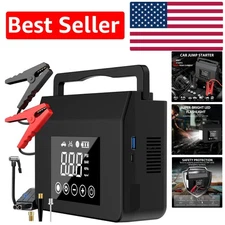 Portable 4000A Boost Pack & Air Inflator: Jump Start & Tire Inflate Anywhere!