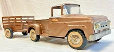 Vintage  1959 Tonka Farm Pick-Up Truck & Trailer