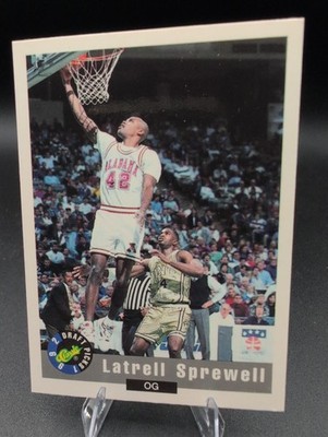 LATRELL SPREWELL 1992-93 CLASSIC DRAFT ALABAMA CRIMSON TIDE #21 ROOKIE WARRIORS!