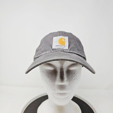 Carhartt Hat Cap Snap Back One Size Gray Mesh Trucker Patch Workwear Mens