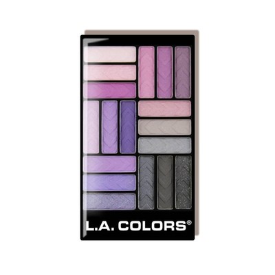 L.A. COLORS 18 Color Eyeshadow Palette, 1 Count (Pack of 1), Strange Love 