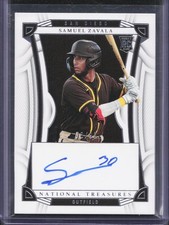 2023 Panini National Treasures Samuel Zavala Rookie Auto /99 Padres White Sox