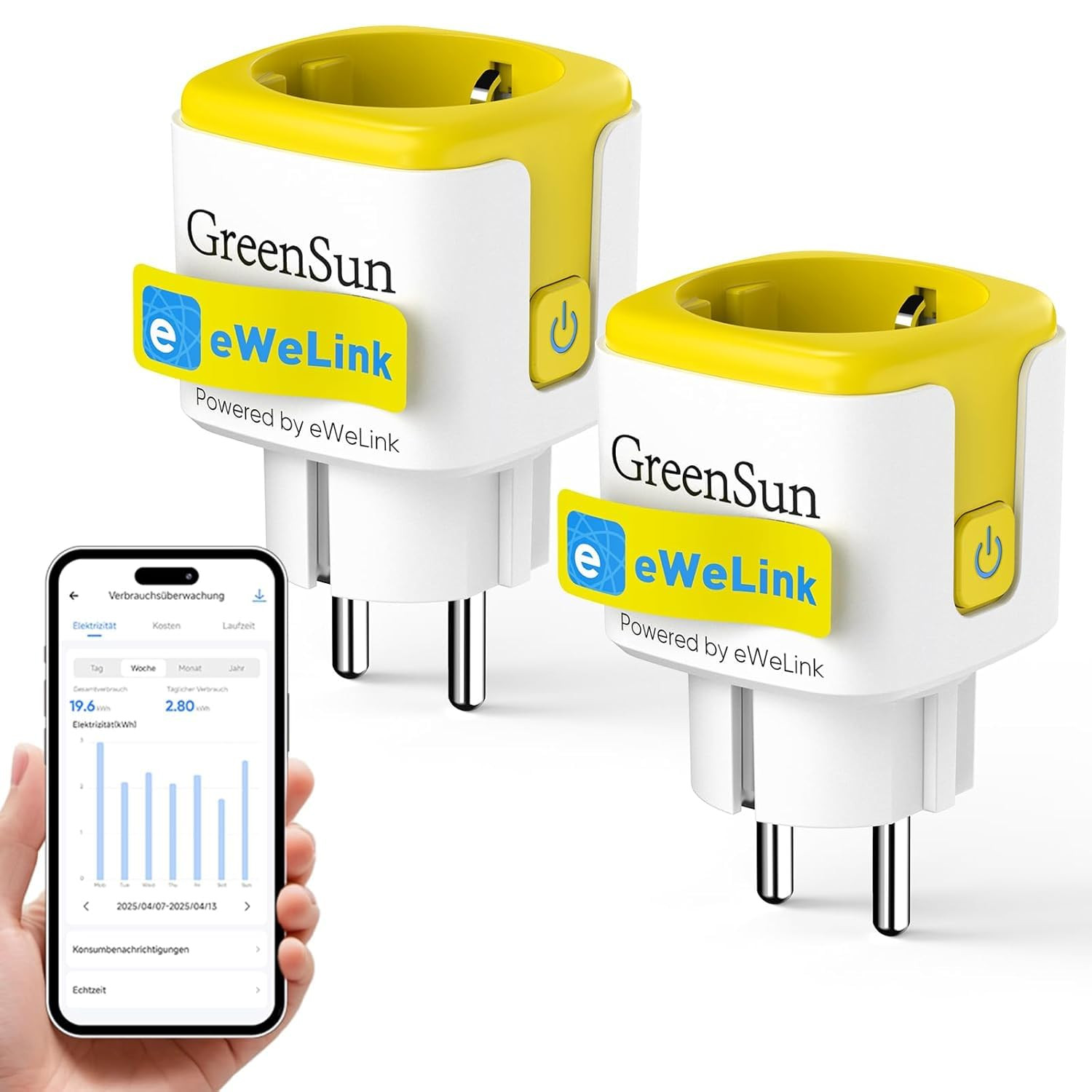 Presa Smart WIFI 16A eWelink per Alexa - Sicura per Bambini e Casa
