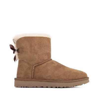 Women's UGG Mini Bailey Bow II Chestnut (1016501-CHE) SIZE 8 BRAND NEW