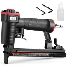 3PLUS H7116SP 22 Gauge 3/8-Inch Crown Pneumatic Upholstery Stapler for Black