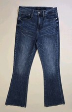 Lucky Brand Stevie High Rise Flare Jeans Women  s 10/30 Stretch Denim Dark Blue