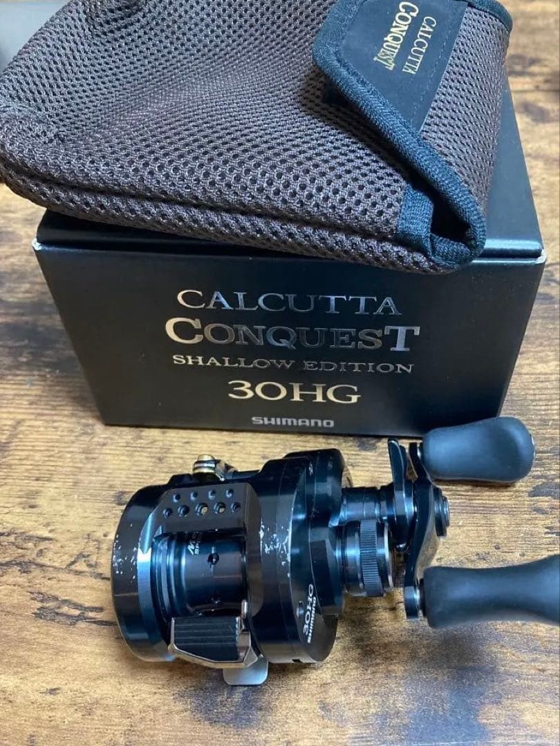 リール SHIMANO CALCUTTA CONQUEST 30HG Shimano Calcutta Conquest 30HG Low Profile Fishing Reel Excellent