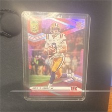 Panini 2020 Donruss Elite Joe Burrow Cincinnati Bengals #102 Rookie Card. rookie card picture