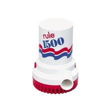 02 Marine Bilge Pump, 1500 GPH, Non-Automatic, 12 Volt