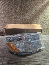 DNA Motoring OEM-HL-0049-L Chrome Amber Driver Side Headlight Lamp For 09-18 Ram