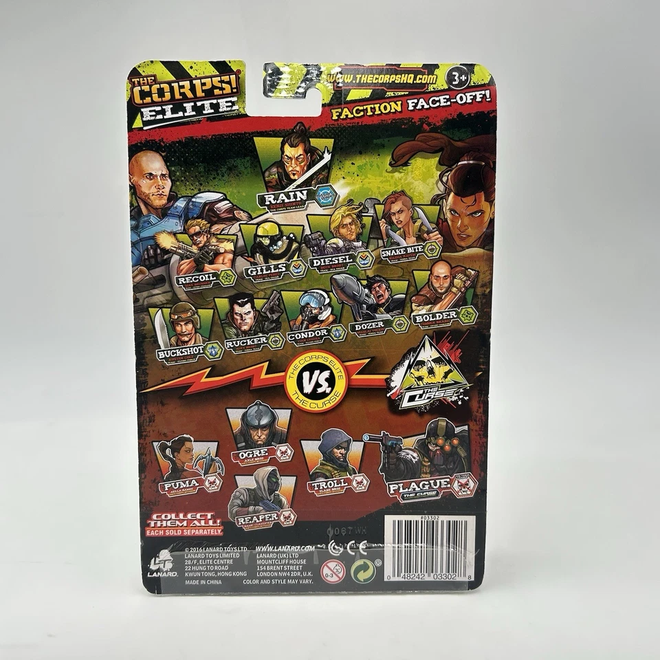 The Corps Elite VS The Curse Faction Face Off Troll & Rain Figures 2016 Lanard Foto 3 de 4