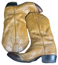 Vintage Cowboy Boots Western Size 5 AA Tony Lama Women's Lizard Wingtip 7070