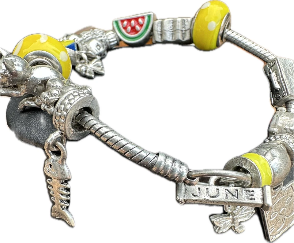 Willabee and Ward June Bug Kitten Kitty Cat Animal Charm Bracelet - Image 3 of 3