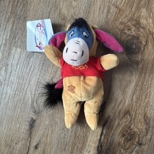 The Disney Store Eeyore as Winnie the Pooh in Costume Plush Toy Bean Bag NWT
