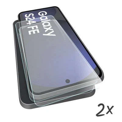 SONSTIGES 2x Samsung Galaxy S24 FE Schutzglas Panzerfolie Folie Displayschutz Glas 9H