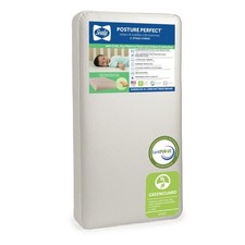 Crib Mattress Breathable 2 Stage Hybrid Memory Foam 150 Premium Coils Sealy