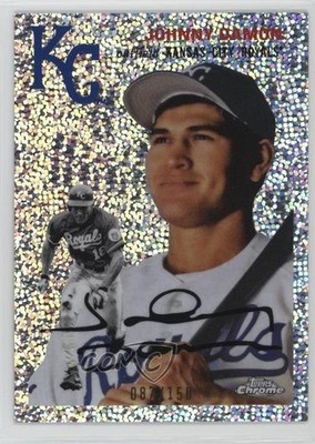 2023 Topps Chrome Platinum Anniversary Speckle Refractor /150 Johnny Damon 14ez