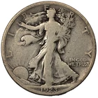 1923-S Walking Liberty Silver Half Dollar 50c Fine FN F+