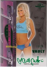 2012 BENCHWARMER VAULT AUTO: CECILLE GAHR #10/10 AUTOGRAPH BEAUTY AND THE GEEK