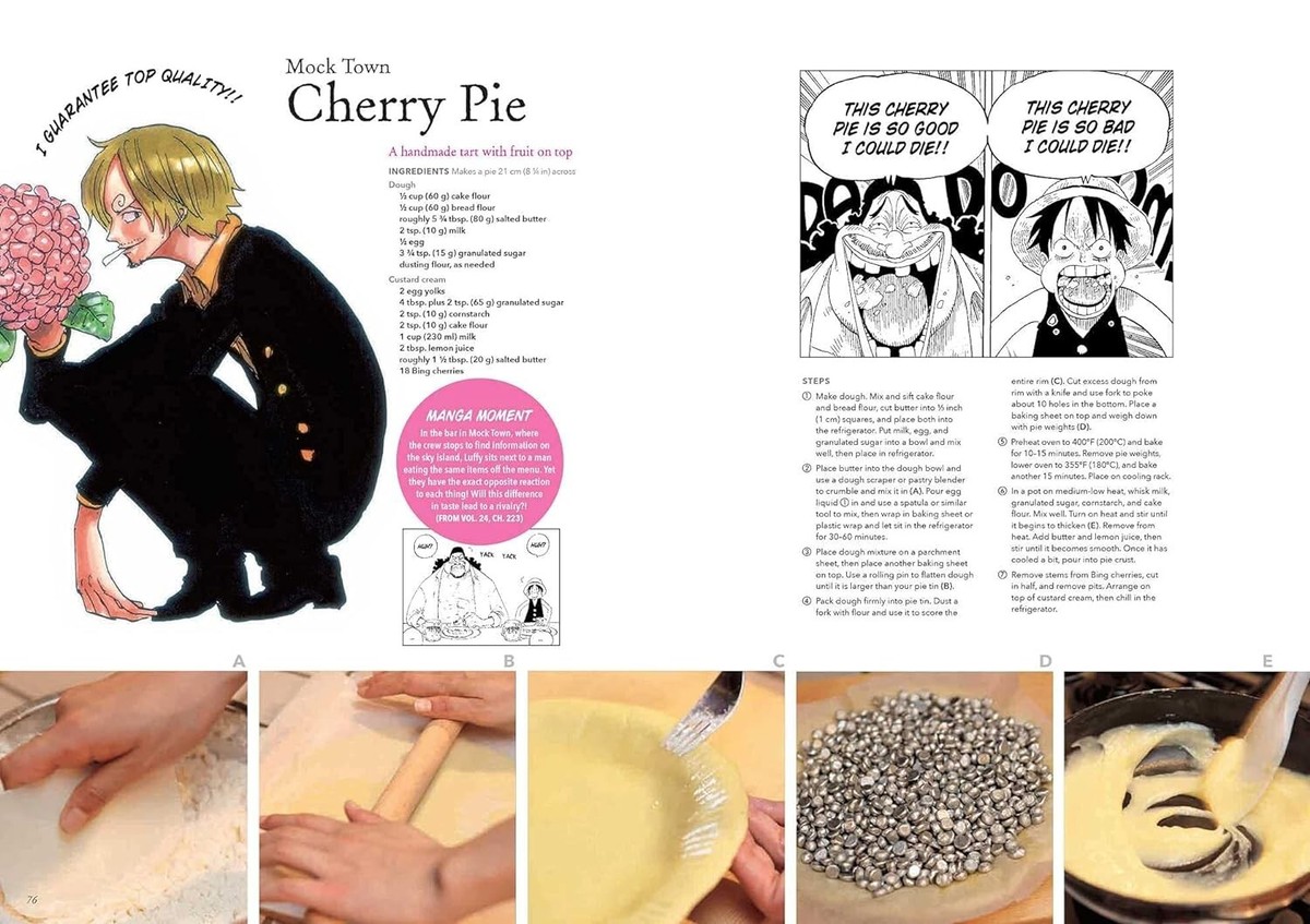 One Piece Pirate Recipes by Sanji Hardcover Book 96p English