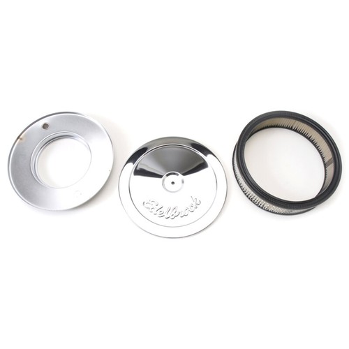Edelbrock Pro-Flo Chrome 10" Round Air Cleaner with 2" Paper Element - Picture 3 of 10