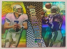 1999 Finest Double Team Dual Refractor #DT6 Jon Kitna/Joey Galloway