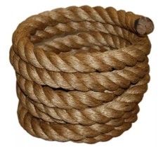 1-1/2 in. x 50 ft. Manila Twisted Rope Non-Locking Non-Wire Rope Brown