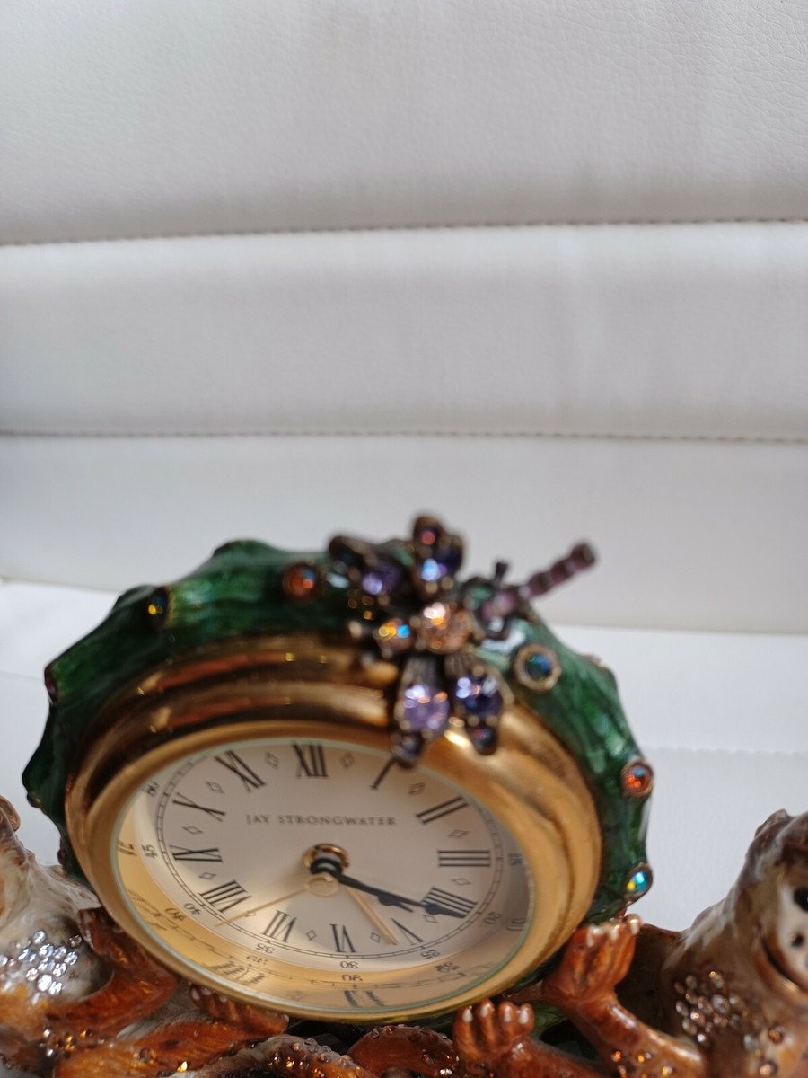 JAY STRONGWATER MONKEY & DRAGON-FLY CLOCK | eBay