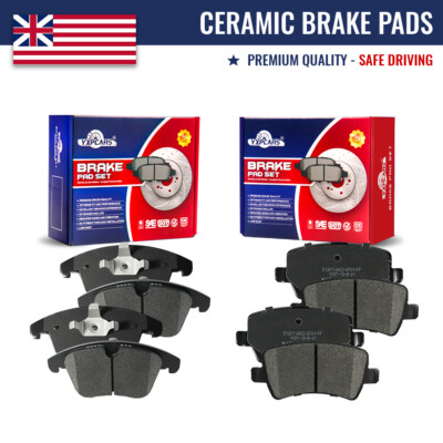 Front + Rear Ceramic Brake Pads for Land Rover LR2 Range Rover Evoque Volvo S80