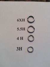 Stainless Steel Split Rings ROSCO Heavy Duty Terminal Tackle 6XH, 5.5H, 4H, 3H