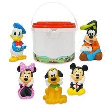 Disney Mickey Mouse and Friends Bath Tub Toy Set Minnie Goofy Donald Pluto NWT