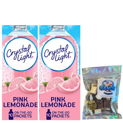 Crystal-Light On The Go Drink Mix 2 Pack of 10pck/0.13oz (Pink Lemonade)