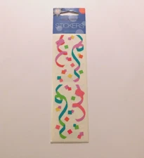 Mrs. Grossman's Stickers Lot of 3 Strips Brand New in Package  ~Confetti~ HTF
