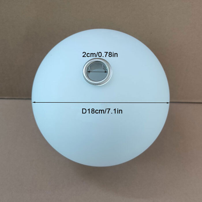 0.8in 2cm Opening G9 Glass Lamp Shade Replacement Matte White Globe