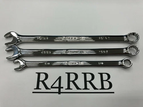 Snap-On Tools USA NEW 3pc 1/4"-11/32" SAE Flank Drive PLUS Combo Wrench Lot Set