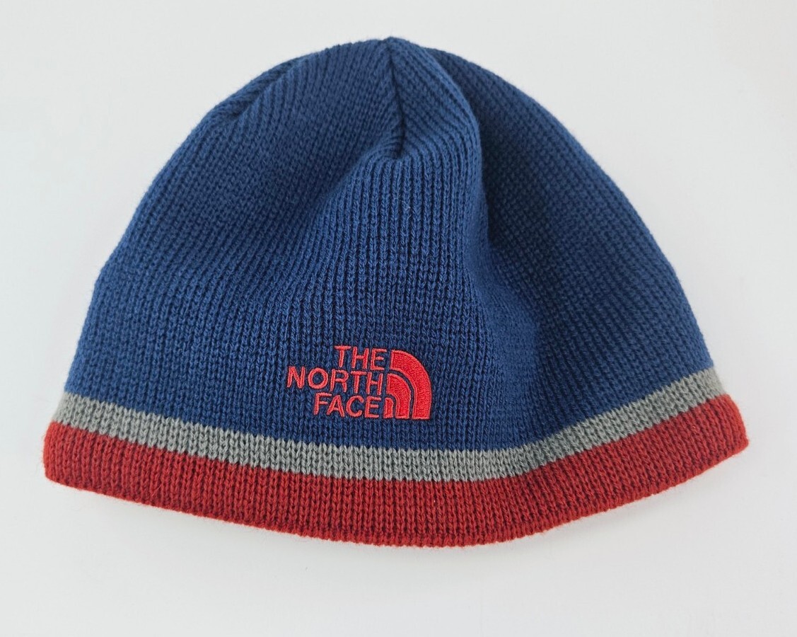 The North Face Boy's Youth One Size Beanie Blue Skullcap Knit