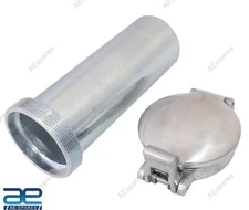 2.5" Aston Alloy Flip Up Fuel Tank Cap + Steel Filler Neck For BSA Triumph @Vi