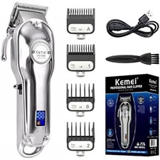 KEMEI Cordless Hair Clipper Professional Hair Clippers Hair Trimmer Barber Men