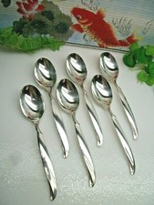 Vintage 6  International Silver 1847 Rogers Bros FLAIR Silverplate Teaspoons