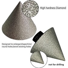 2" Diamond Beveling Chamfer Cone Milling Bit Tile for Finishing Hole Countersink
