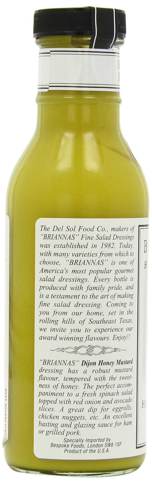 Brianna's Honey Dijon Mustard Dressing 12 Oz for sale online eBay