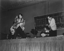 8x10 Print Elvis Presley on Stage Jailhouse Rock 1957 #JHRE