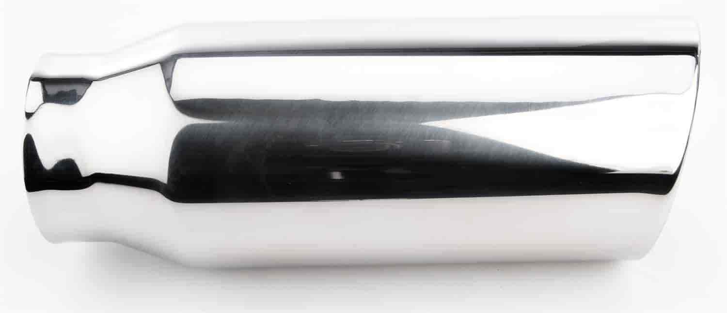 JEGS 30945 Stainless Exhaust Tip Overall Length 12 in. WeldOn