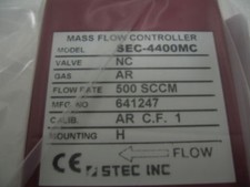 STEC SEC-4400MC MFC, Mass Flow Controller, AR, 500 SCCM, Calibrated, 423675