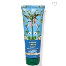 NEW Bath and Body Works Fresh Jungle Rain Body Cream, 8 oz - 