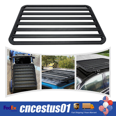 63''x43'' Platform Flat Roof Rack Cargo Luggage Carrier Aluminum For SUVs New