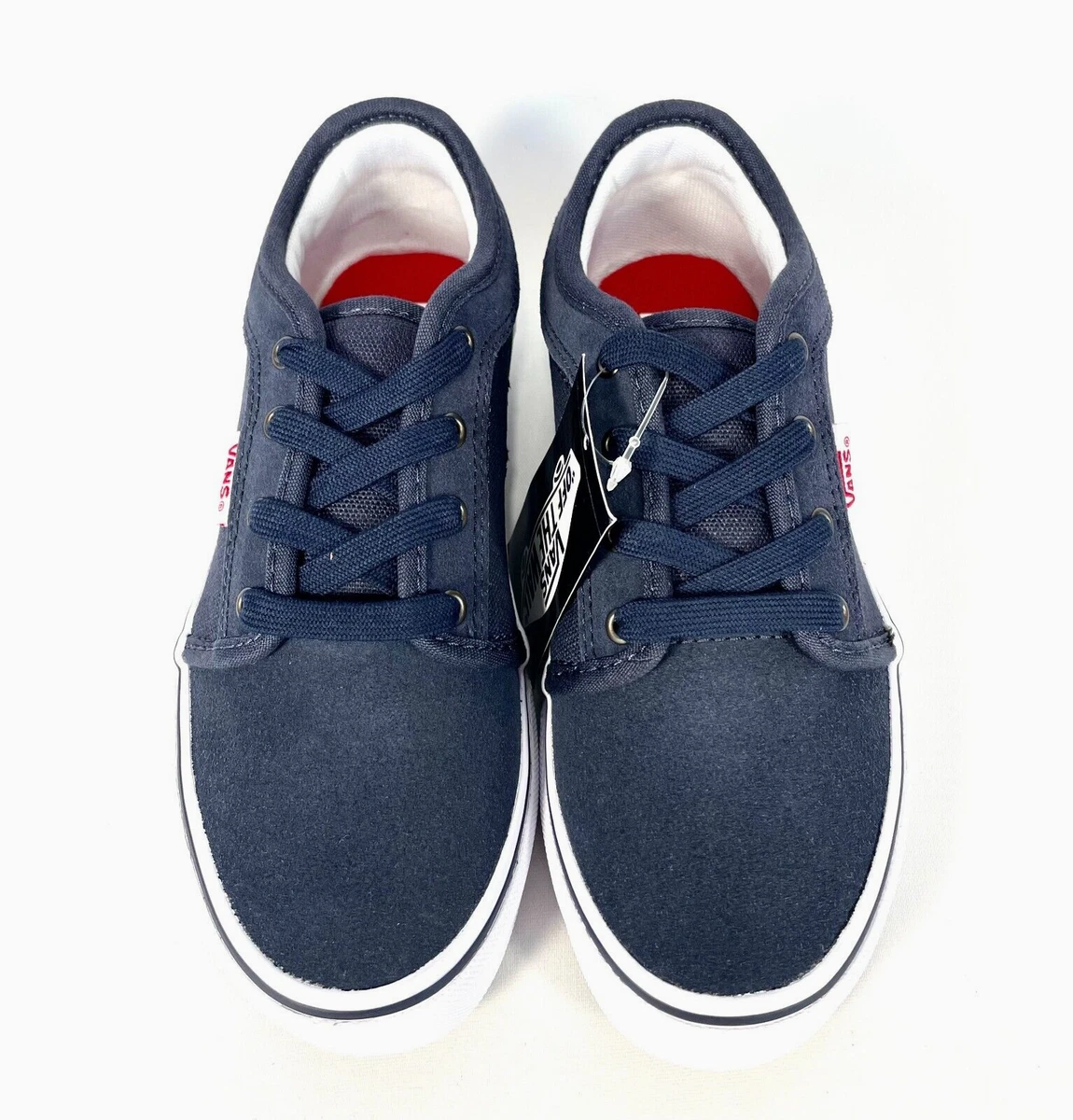 NEW Vans Skate Chukka Low Navy Blue Sneaker Shoe Size 1 Youth