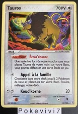 Carte Pokemon TAUROS 12/100 HOLO Bloc EX Gardiens de Cristal FR